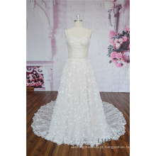 Alta qualidade sweetherat vestido de uma linha de renda vestido de noiva nupcial 2016